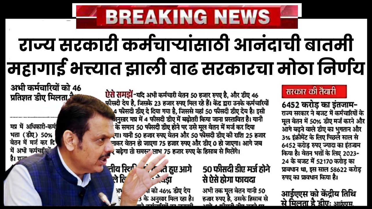 State Employee DA Hike News