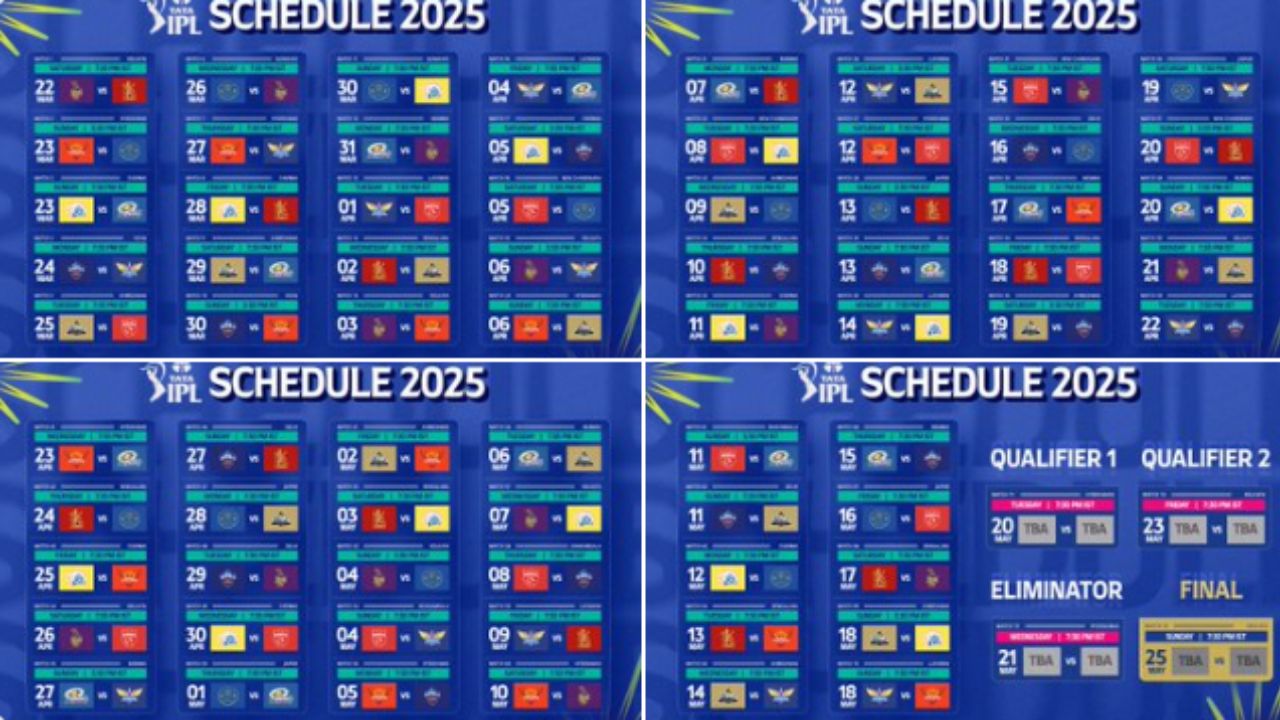 IPL 2025 Schedule